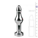 Metalen buttplug - zilverkleurig - bedplezier.nl