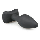 Kleine zwarte siliconen buttplug - bedplezier.nl