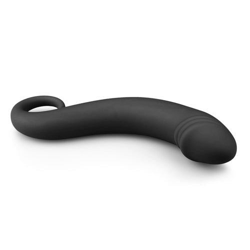 Zwarte siliconen prostaat dildo - bedplezier.nl