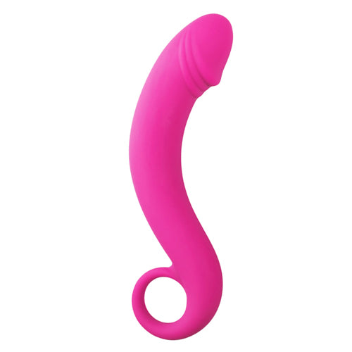 Siliconen prostaat dildo - roze - bedplezier.nl