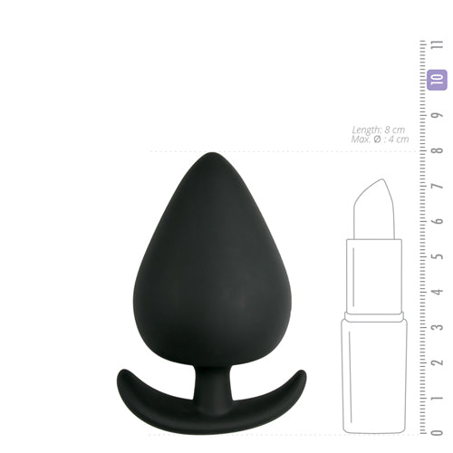 Anker buttplug - zwart, small - bedplezier.nl