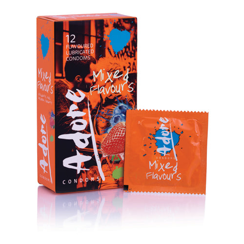 Adore Flavours Condooms - 12 Stuks - bedplezier.nl